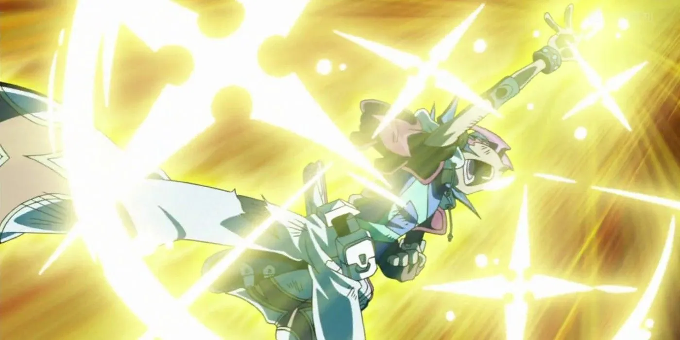 Yuma nutzt seinen Shining Draw in Yu-Gi-Oh! Zexal