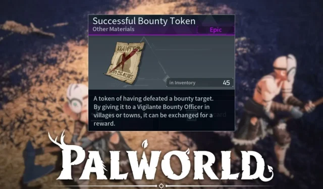 了解 Palworld 中的賞金代幣