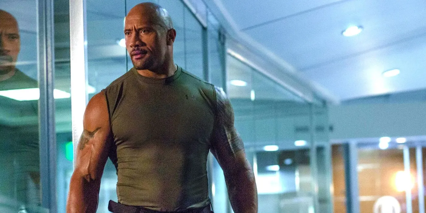 Dwayne Johnson as Hobbs in Furious 7