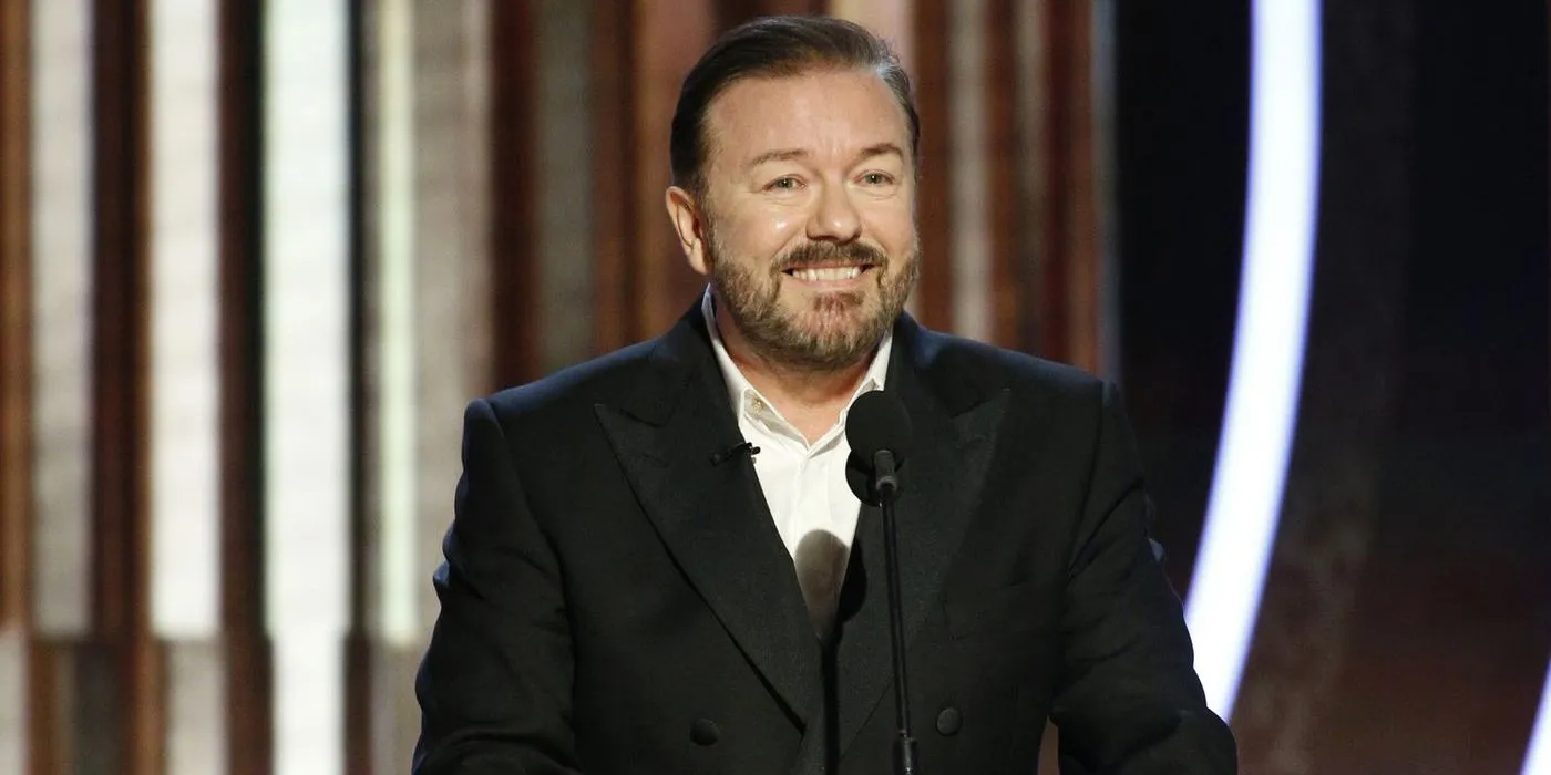 Ricky Gervais at the Golden Globes