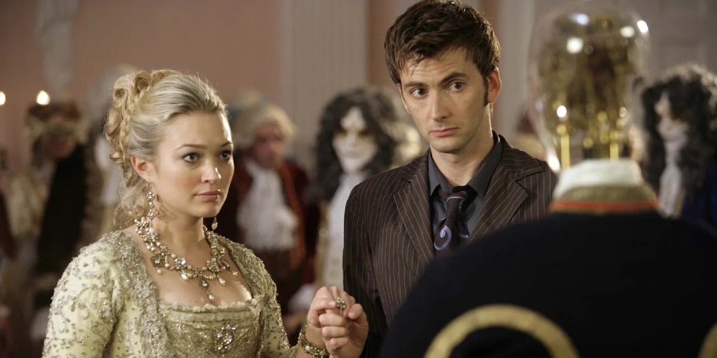 Sophia Myles i David Tennant w filmie Dziewczyna w kominku.