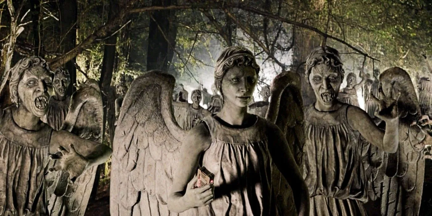 A horde of Weeping Angels