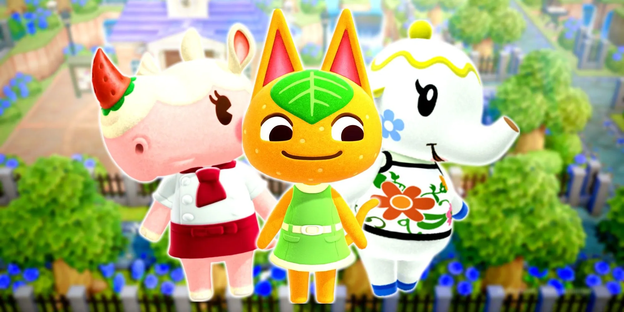 Postacie z Animal Crossing o tematyce jedzenia