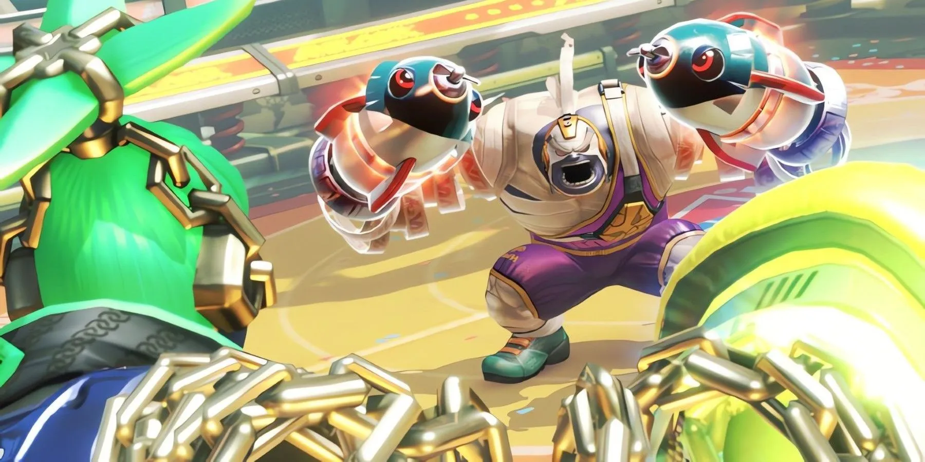 Une autre capture d'écran du gameplay d'Arms