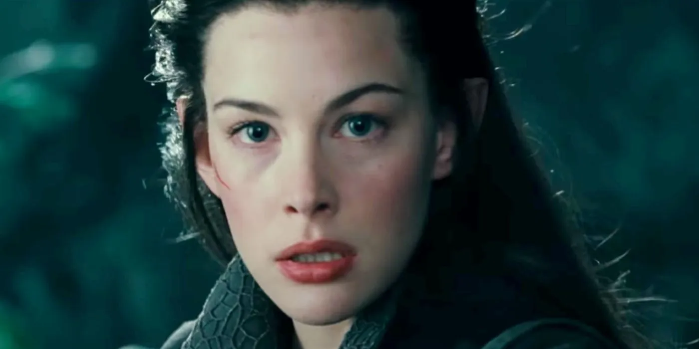 Liv Tyler nel ruolo di Arwen ne Il Signore degli Anelli.