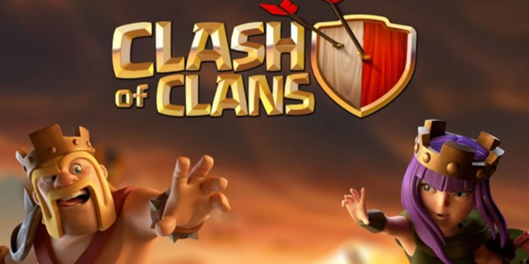 Il re barbaro e la regina degli arcieri di Clash of Clans che si avvicinano