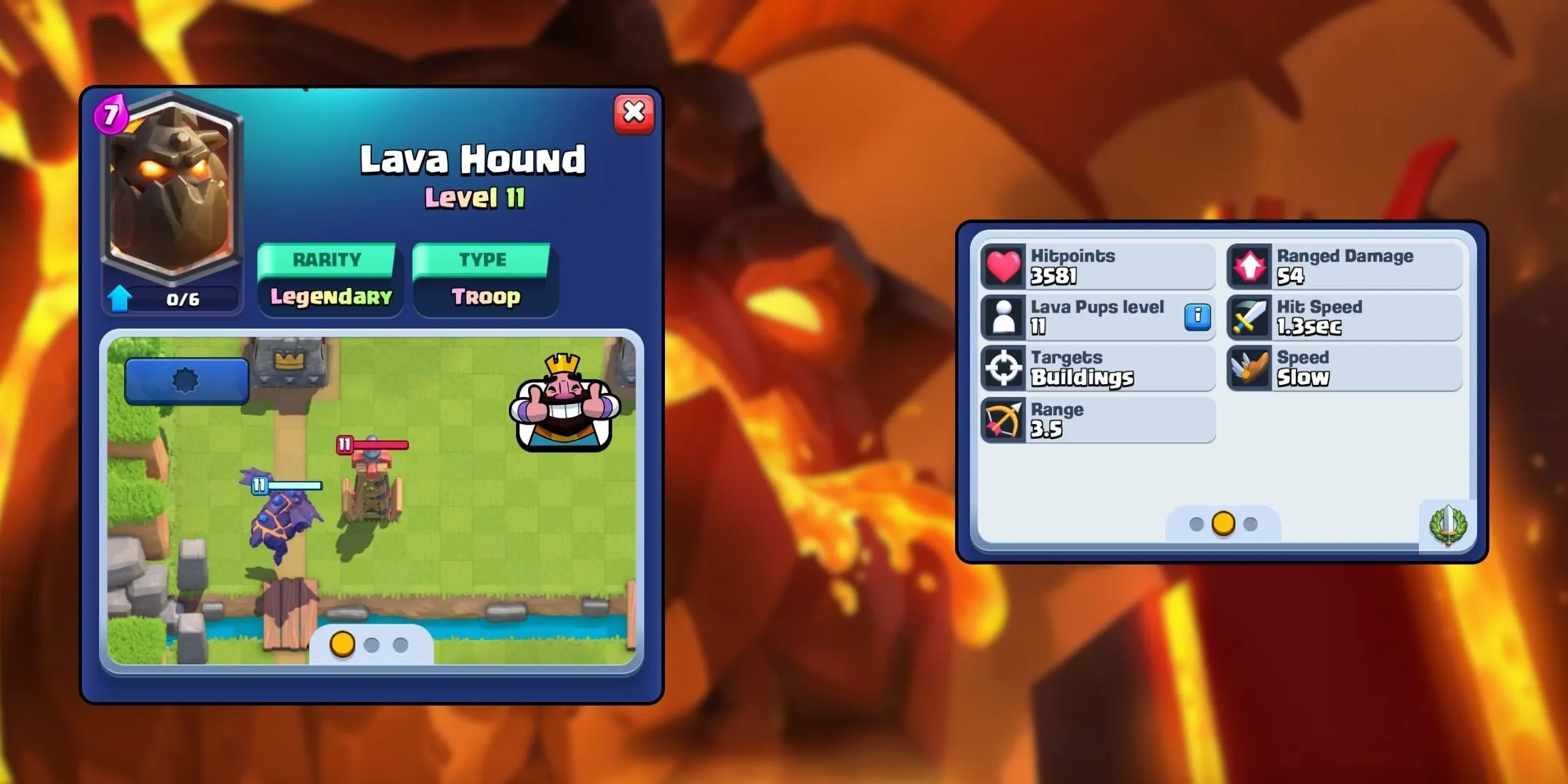 Clash Royale - Lava Hound - Présentation