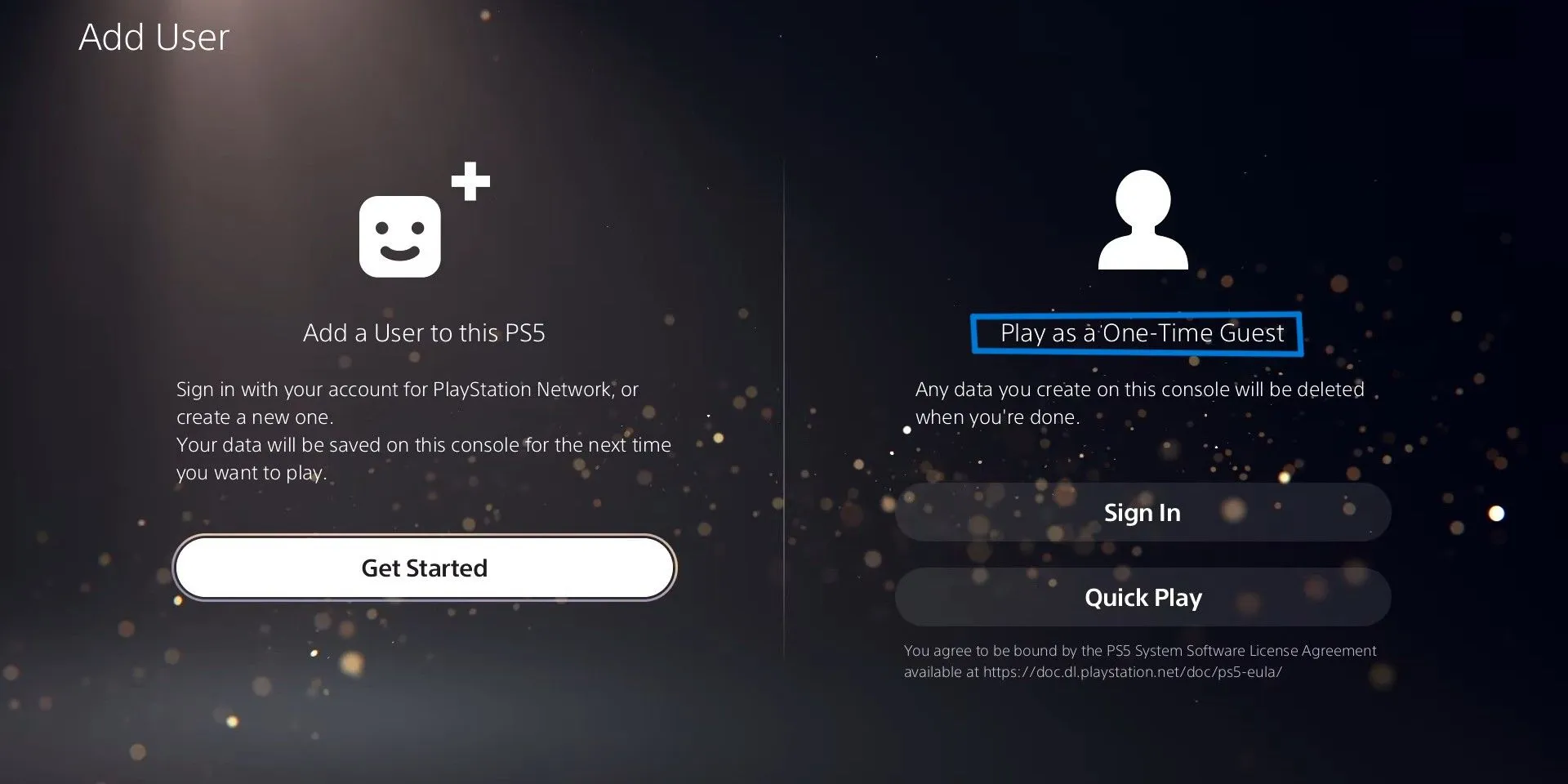 Cómo crear una cuenta de invitado en PS5