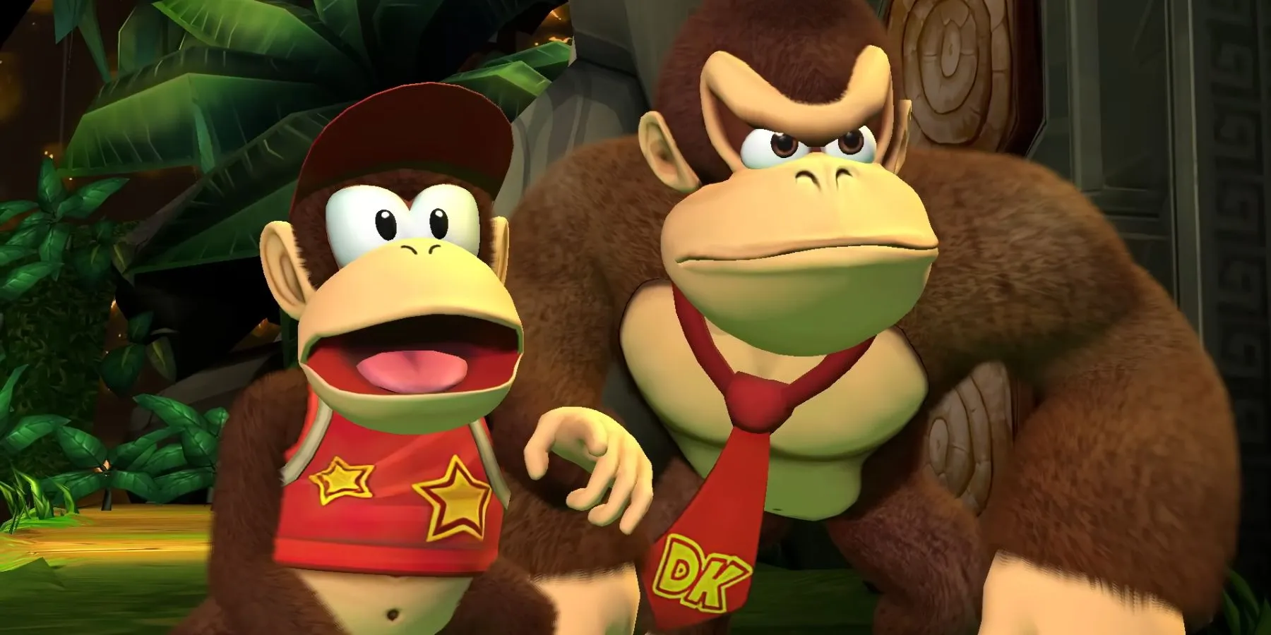 Diddy em Donkey Kong Country Returns HD