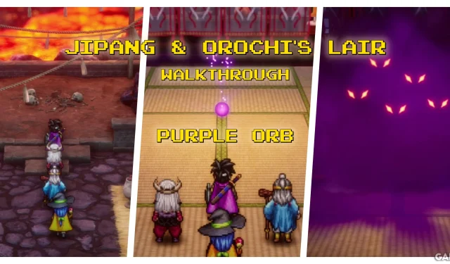 Guide du remake de Dragon Quest 3 : exploration du repaire de Jipang et Orochi avec Purple Orb Solutions