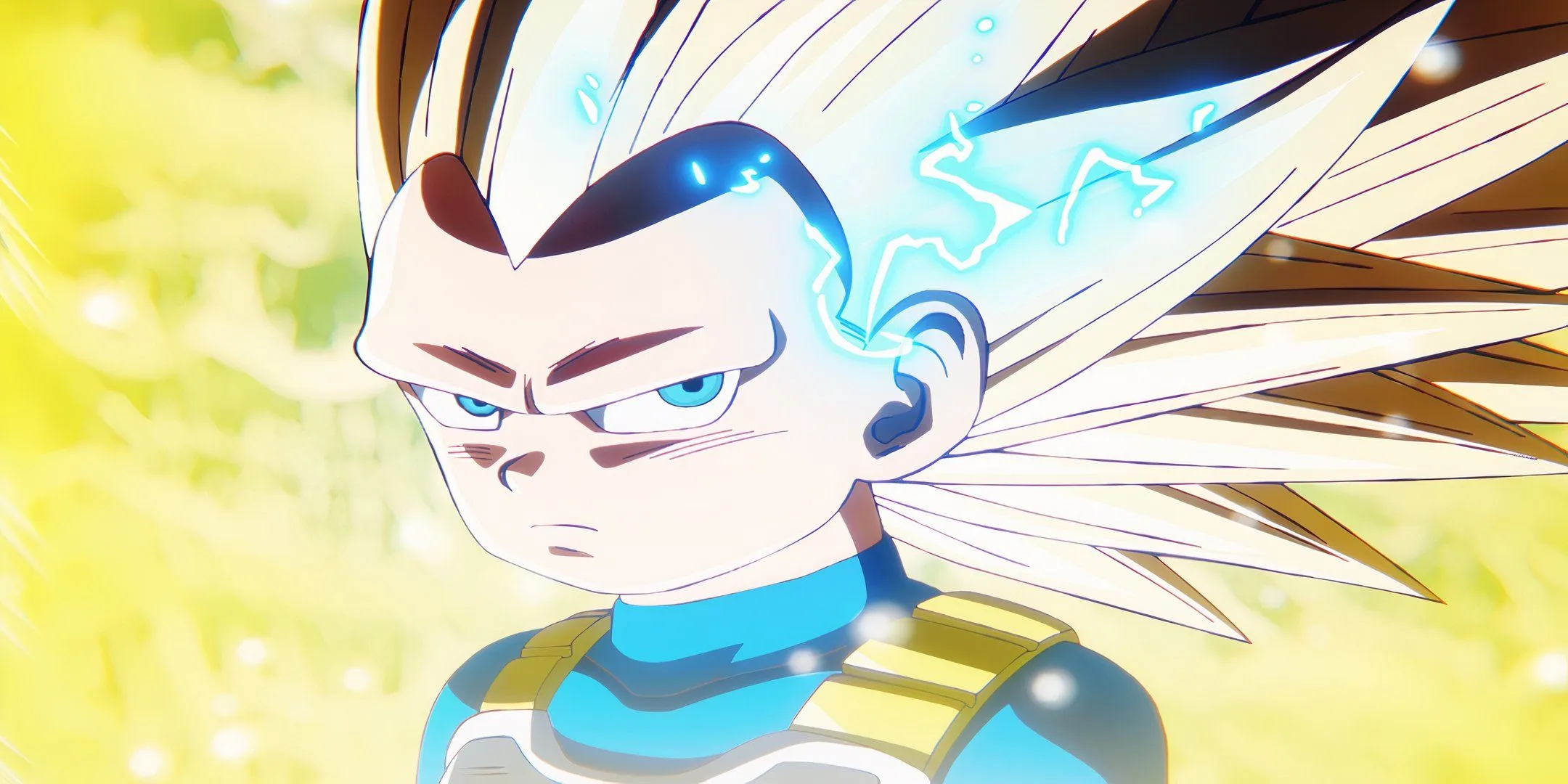 The first appearance of Super Saiyan 3 Vegeta