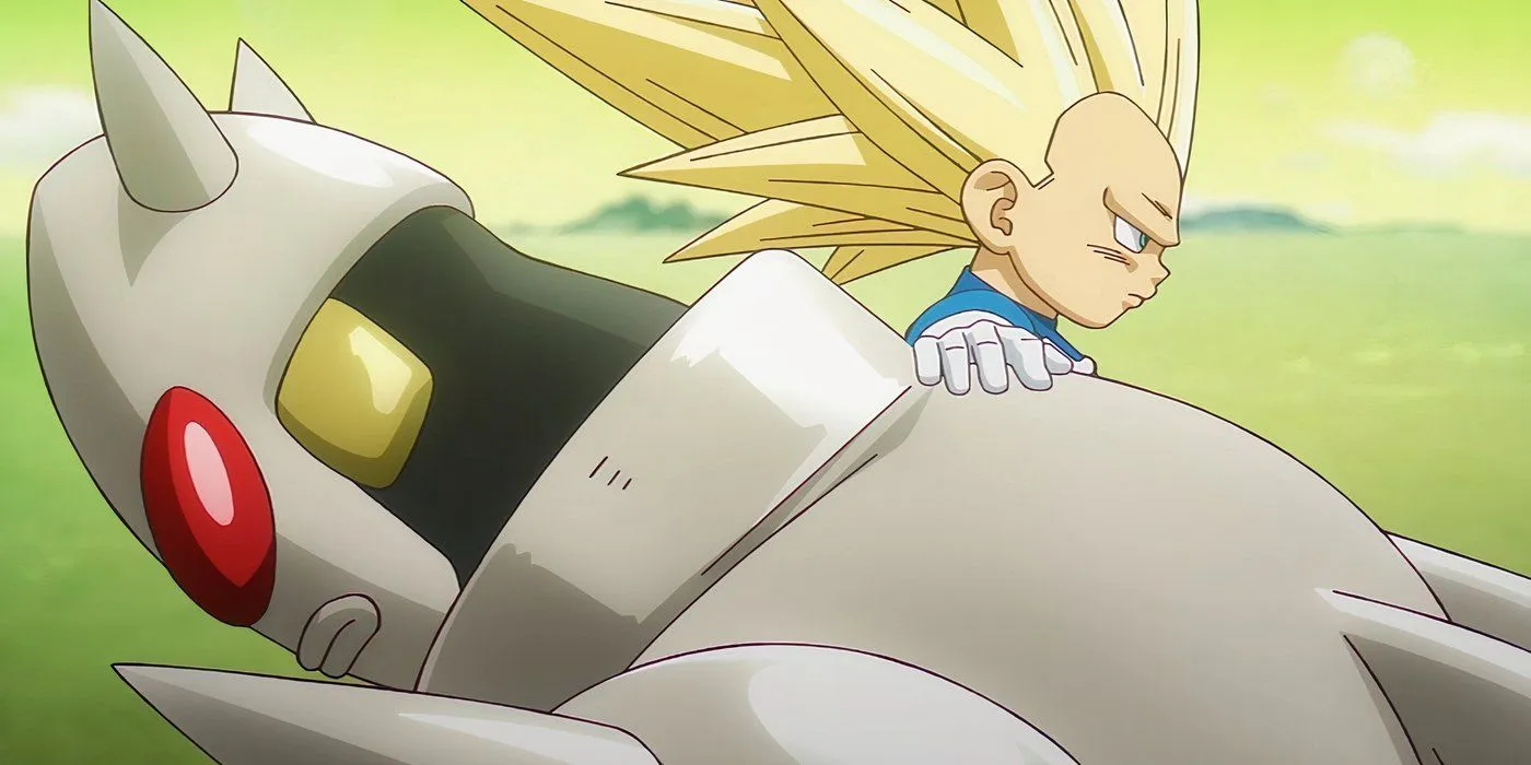 Vegeta combattant Tamagami en tant que Super Saiyan 3