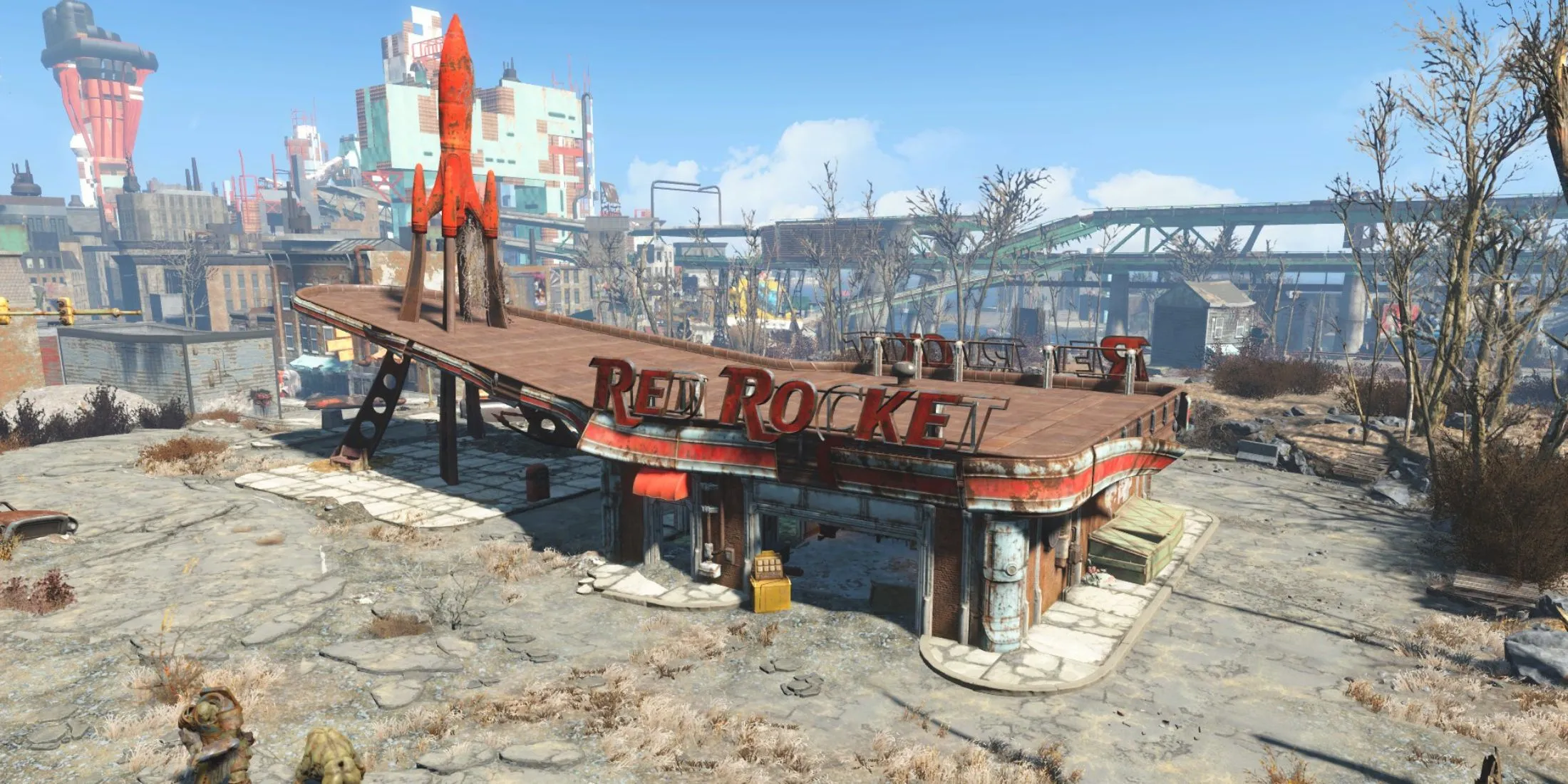 Fallout 4 Red Rocket 주유소