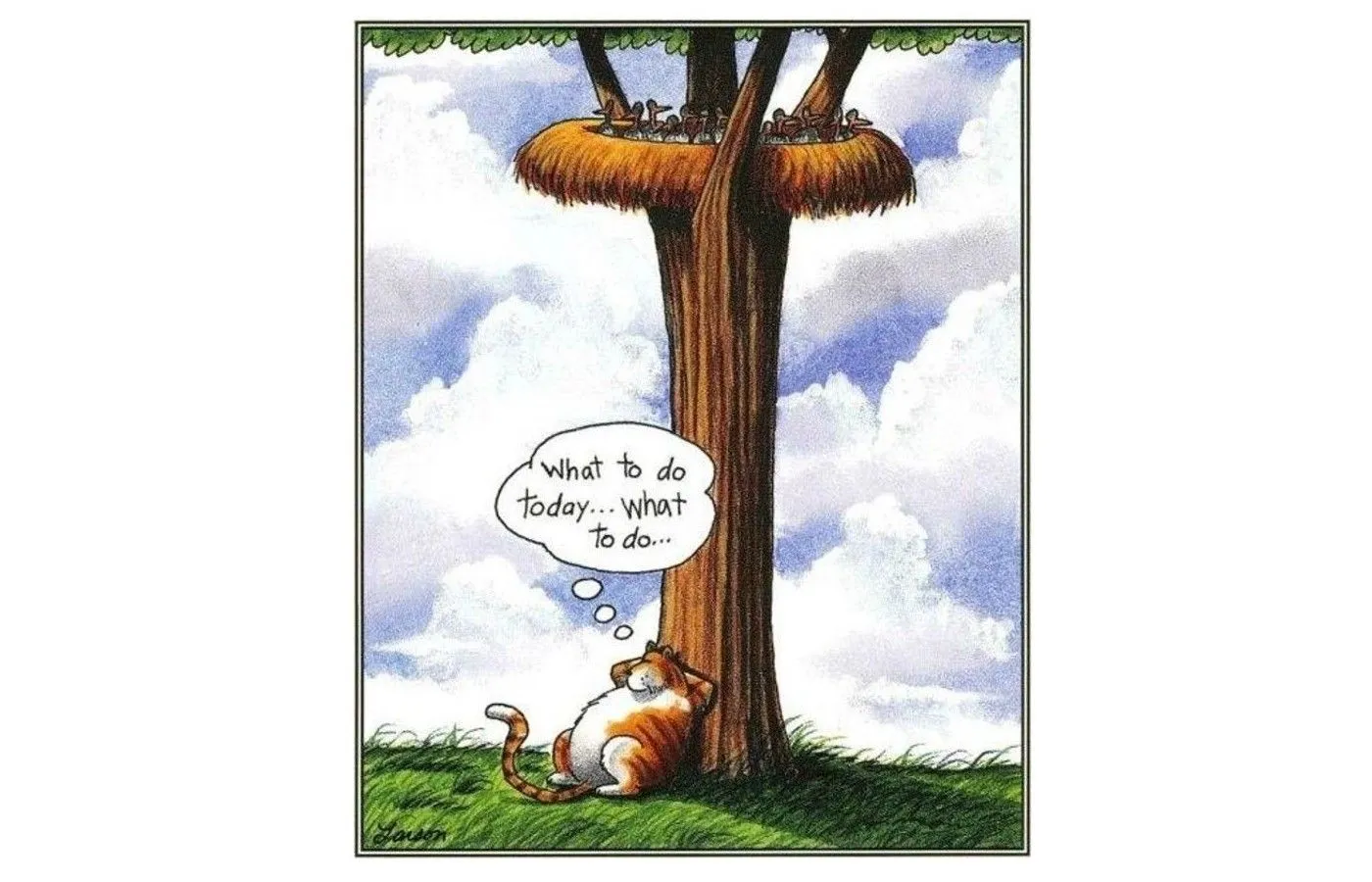 Fumetto di gatti di Far Side