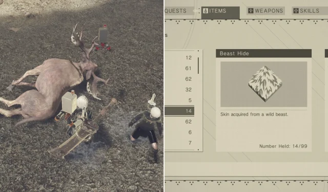 NieR: Automata Guide – How to Find Beast Hide Locations