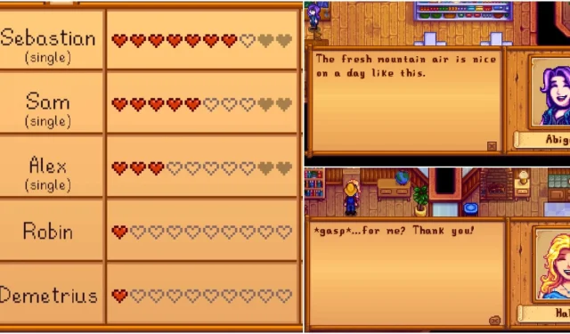 Compreendendo o Sistema de Pontos de Amizade em Stardew Valley