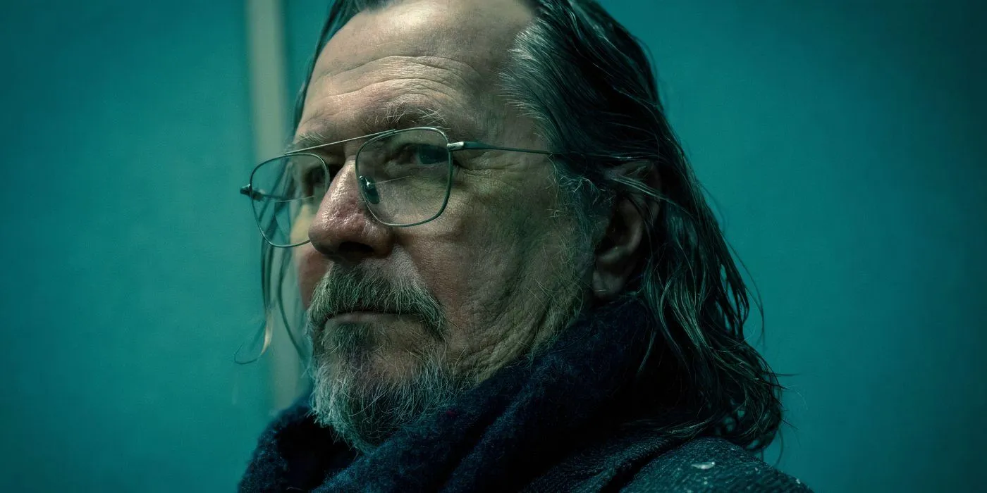 Gary Oldman como Jackson Lamb no final da quarta temporada de Slow Horses