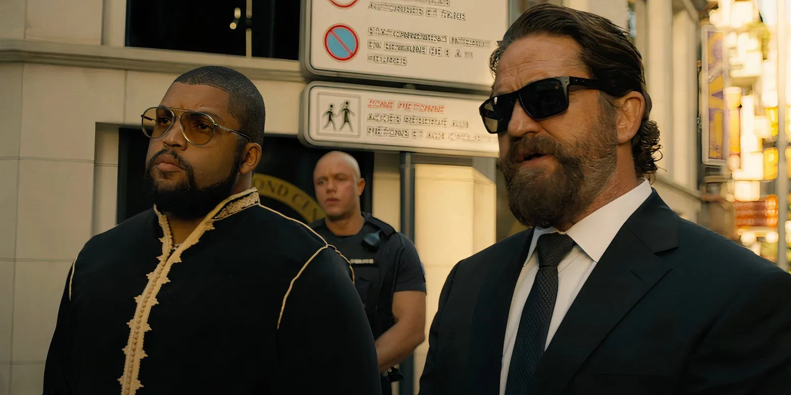 Gerard Butler et O'Shea Jackson Jr. dans le rôle de Big Nick et Donnie dans Den of Thieves 2