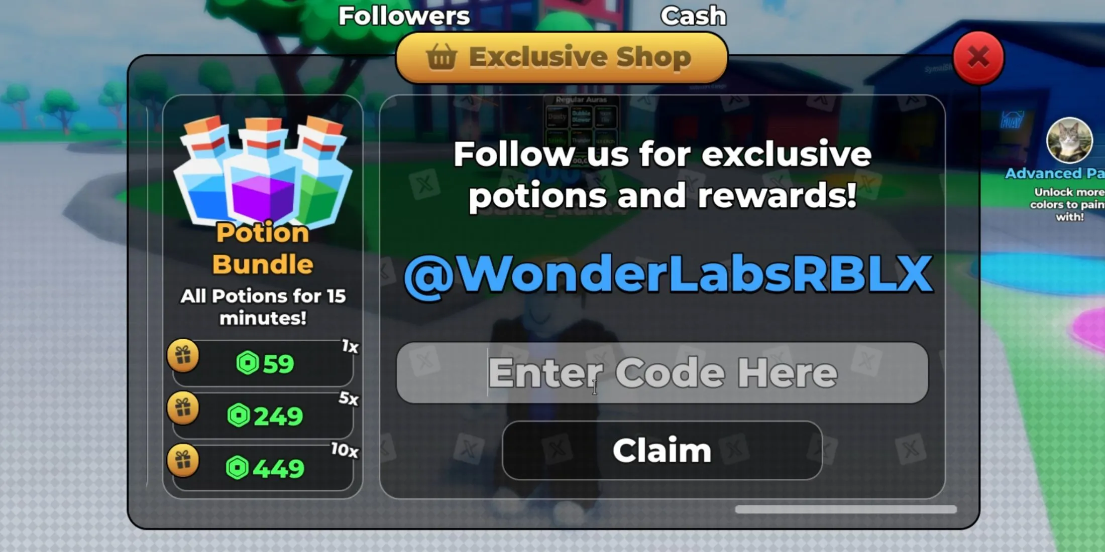 Get Famous codes tab Get Famous codes tab