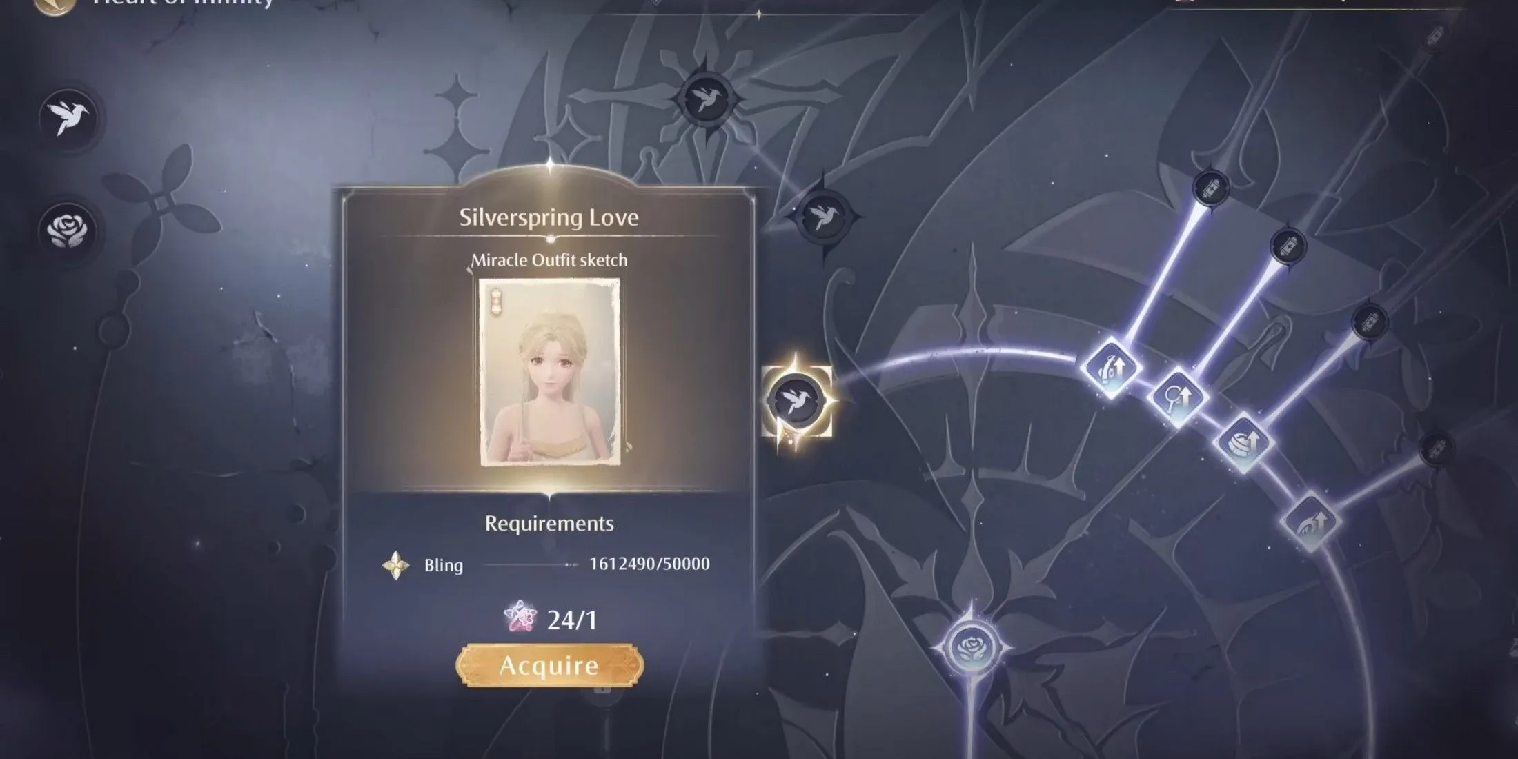 Comment obtenir la tenue miracle Aria de Silvergale dans Infinity Nikki