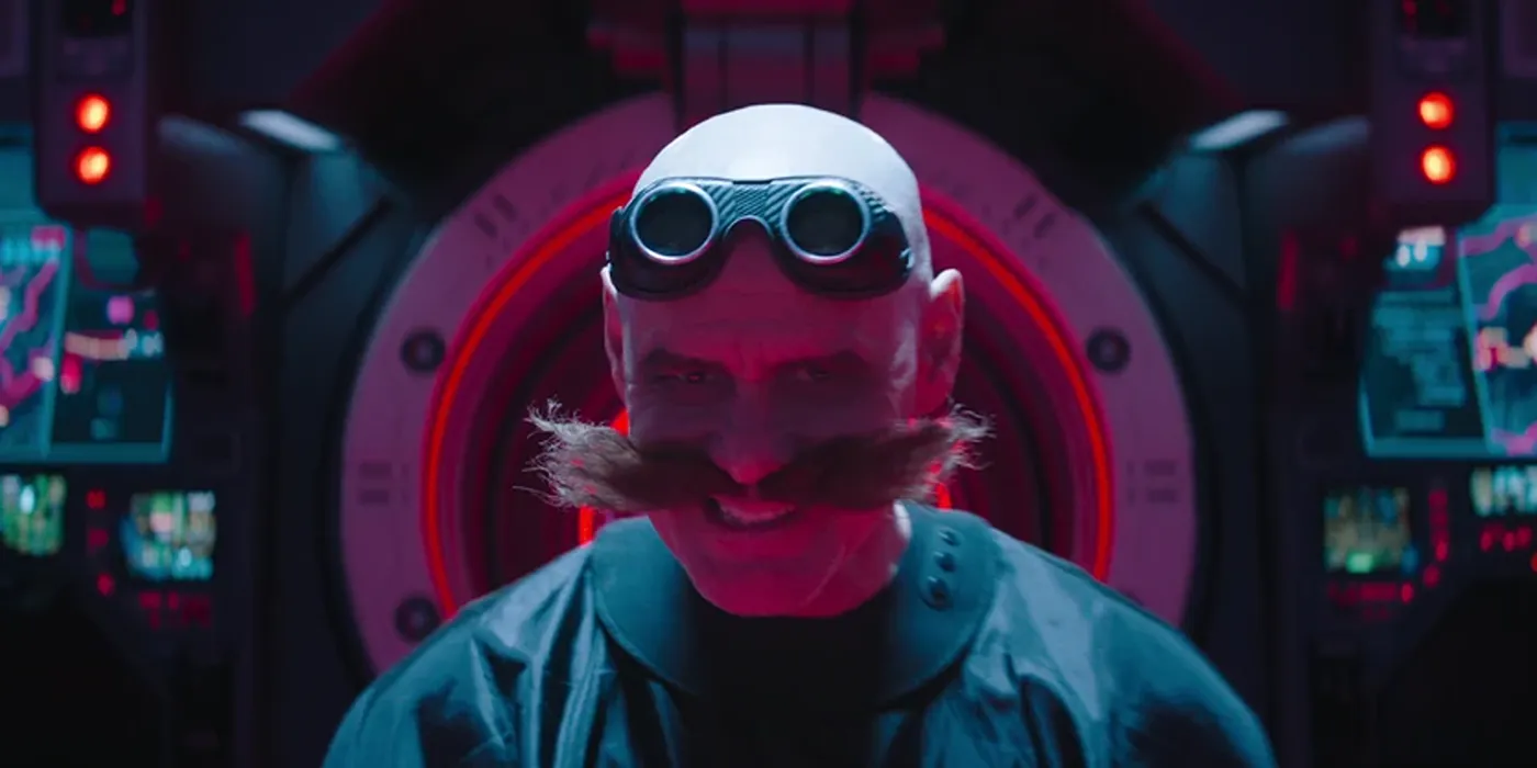 Il Dottor Robotnik sorride dopo il taglio di capelli in Sonic the Hedgehog 3