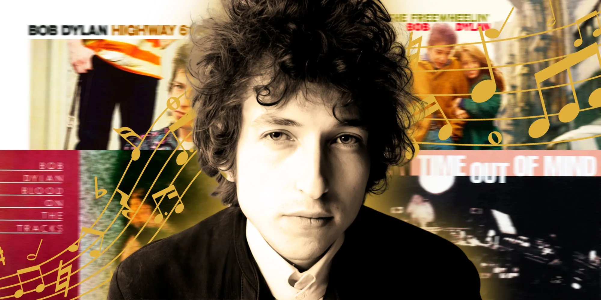 Imagery from Bob Dylan albums, Highway 61 Revisited, Freewheelin Bob Dylan, Blood on the Tracks and Time Out of Mind