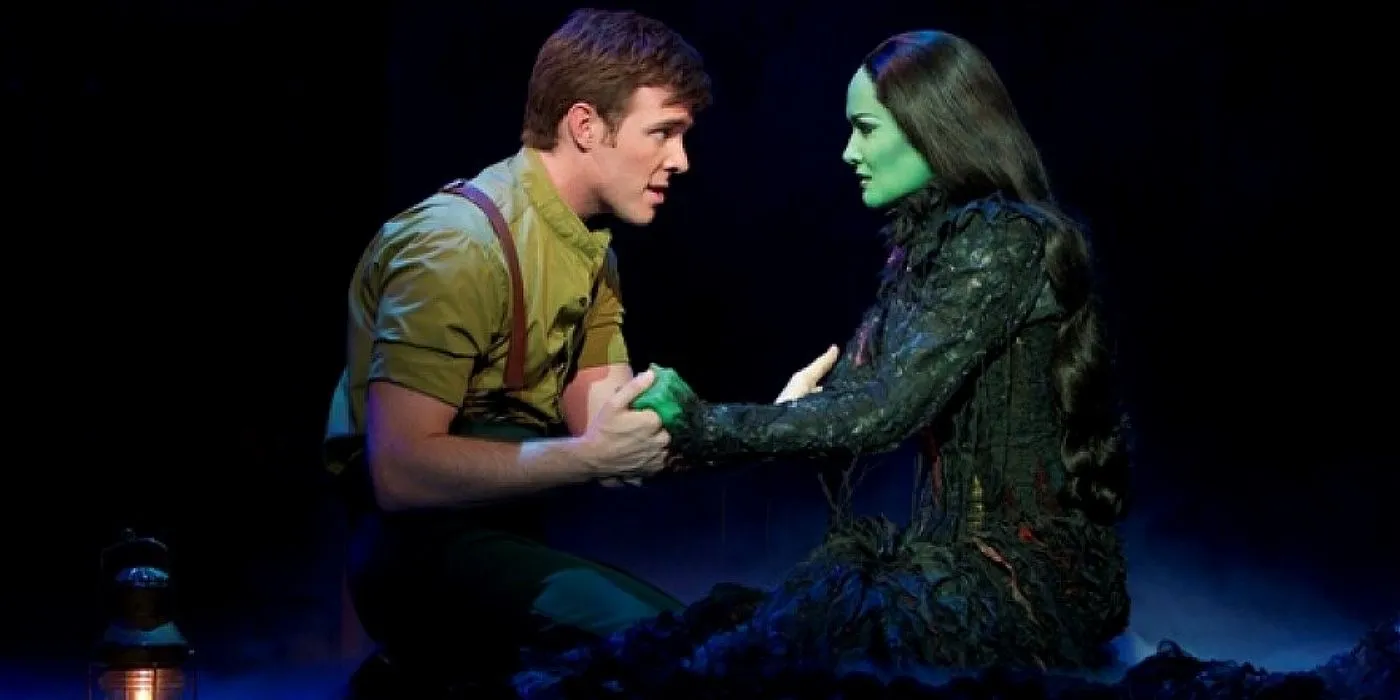 Elphaba y Fiyero durante 'Mientras seas mía'