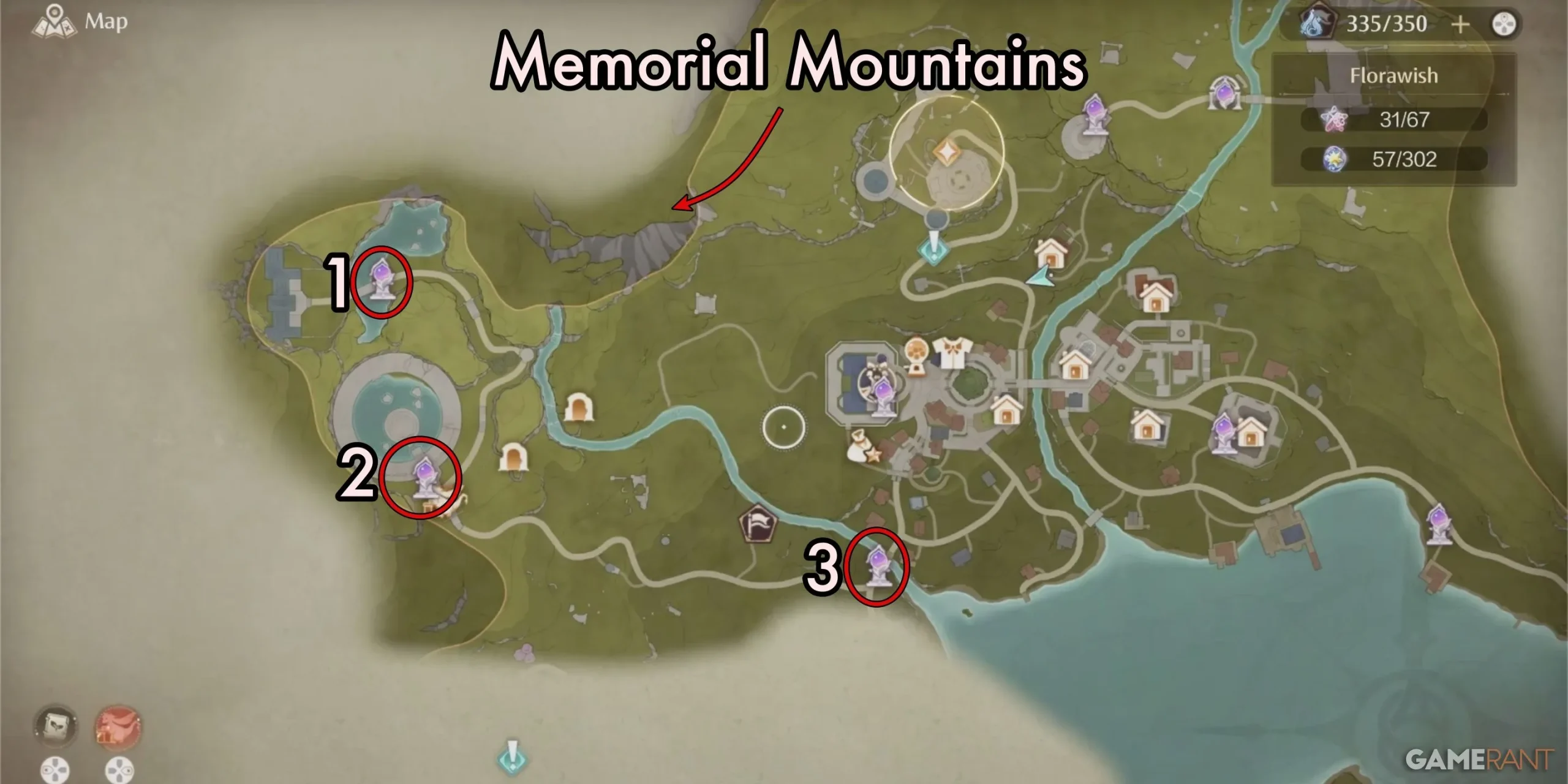 Mappa di Infinity-Nikki-Memorial-Mountain-Warp-Spire