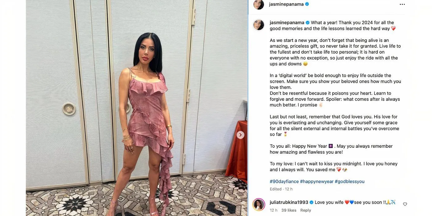 Jasmine Pineda dans 90 Day Fiance sur Instagram à propos de Matt Branis