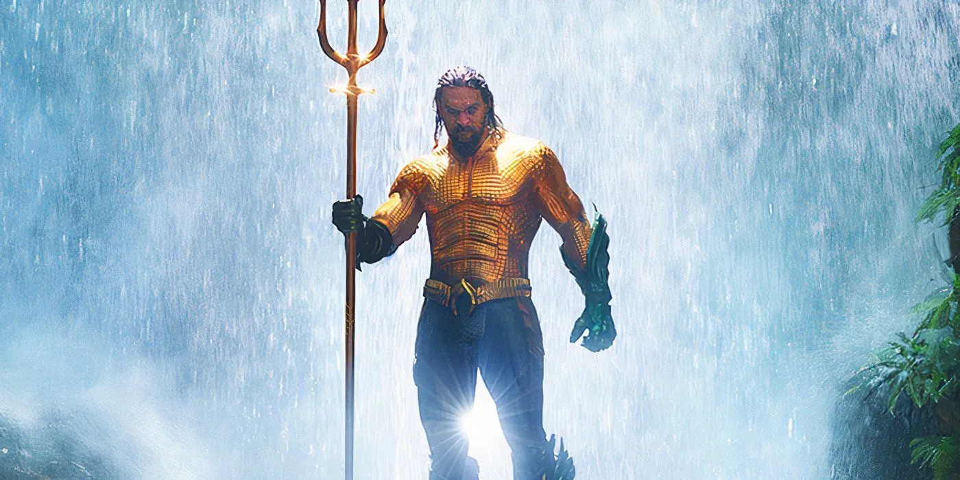 Jason Momoa dans le rôle d'Aquaman