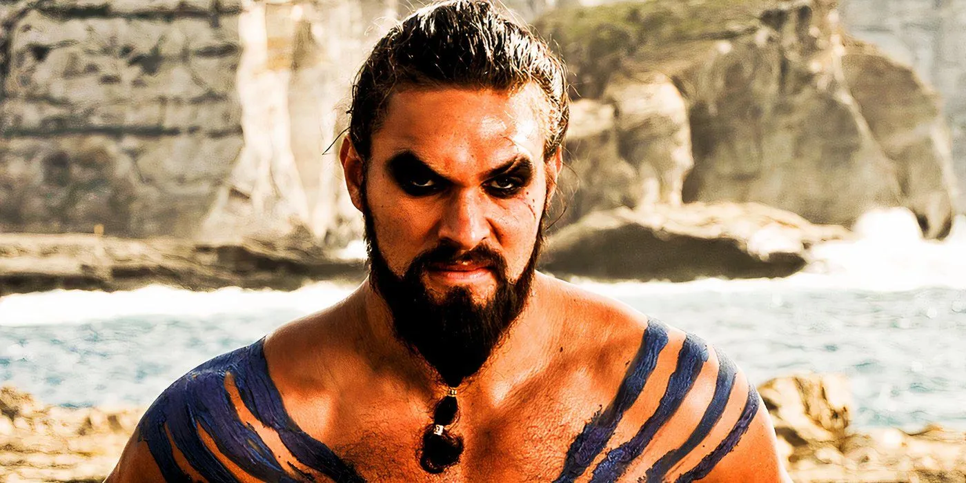 Momoa as Khal Drogo