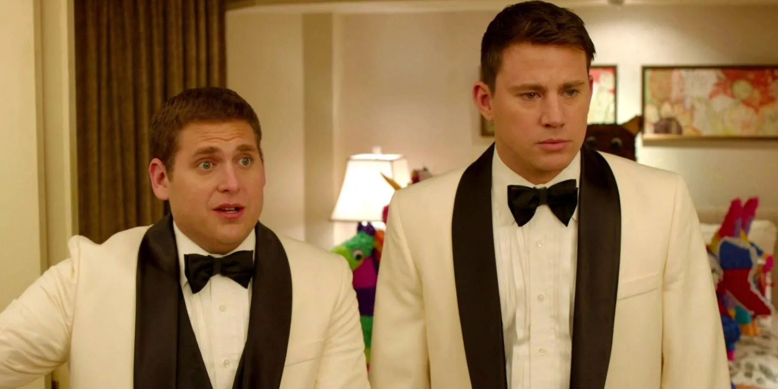 Jenko y Schmidt hacen muecas preocupadas en 21 Jump Street