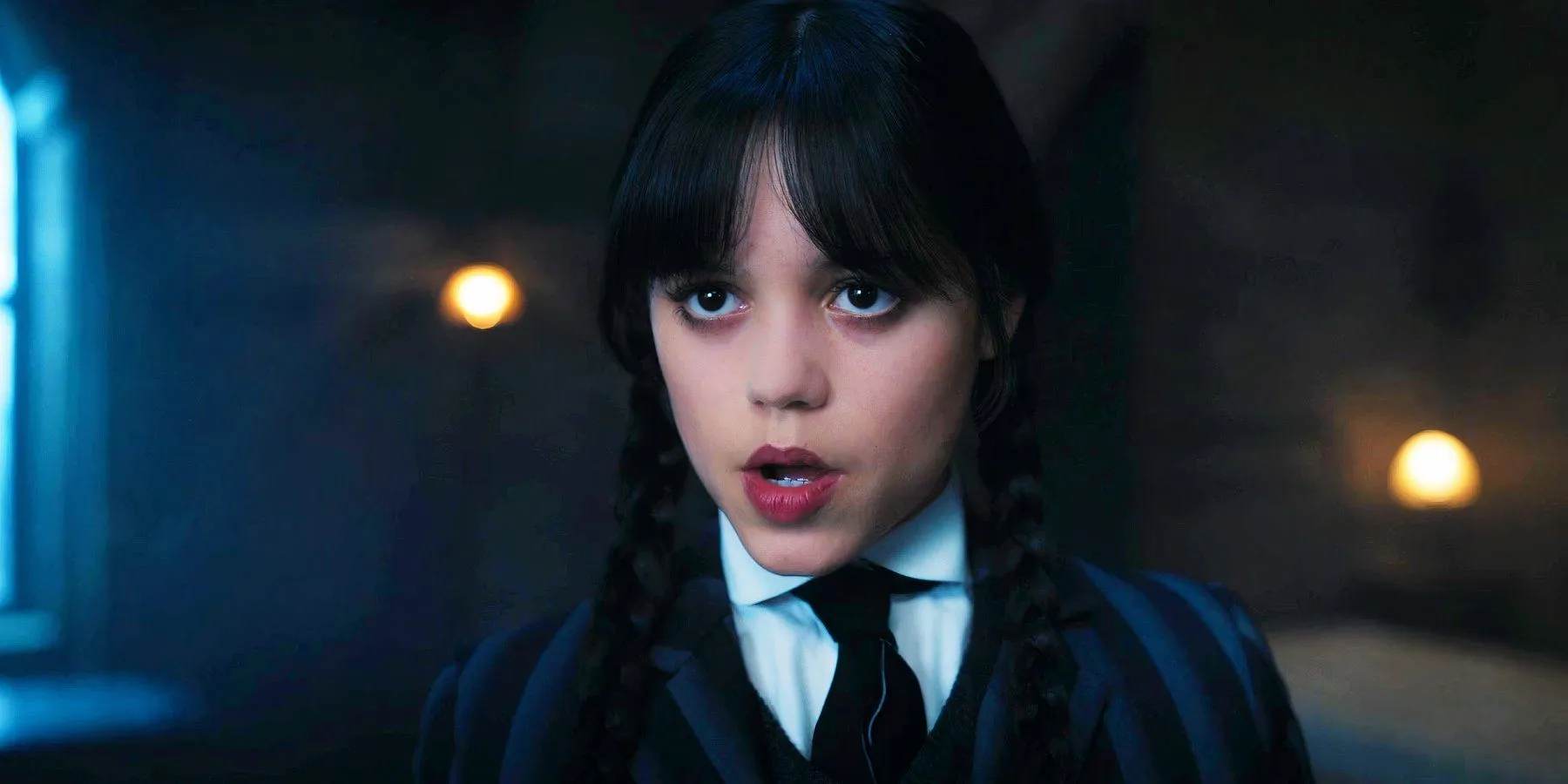 Jenna Ortega como Wednesday Addams em Wednesday