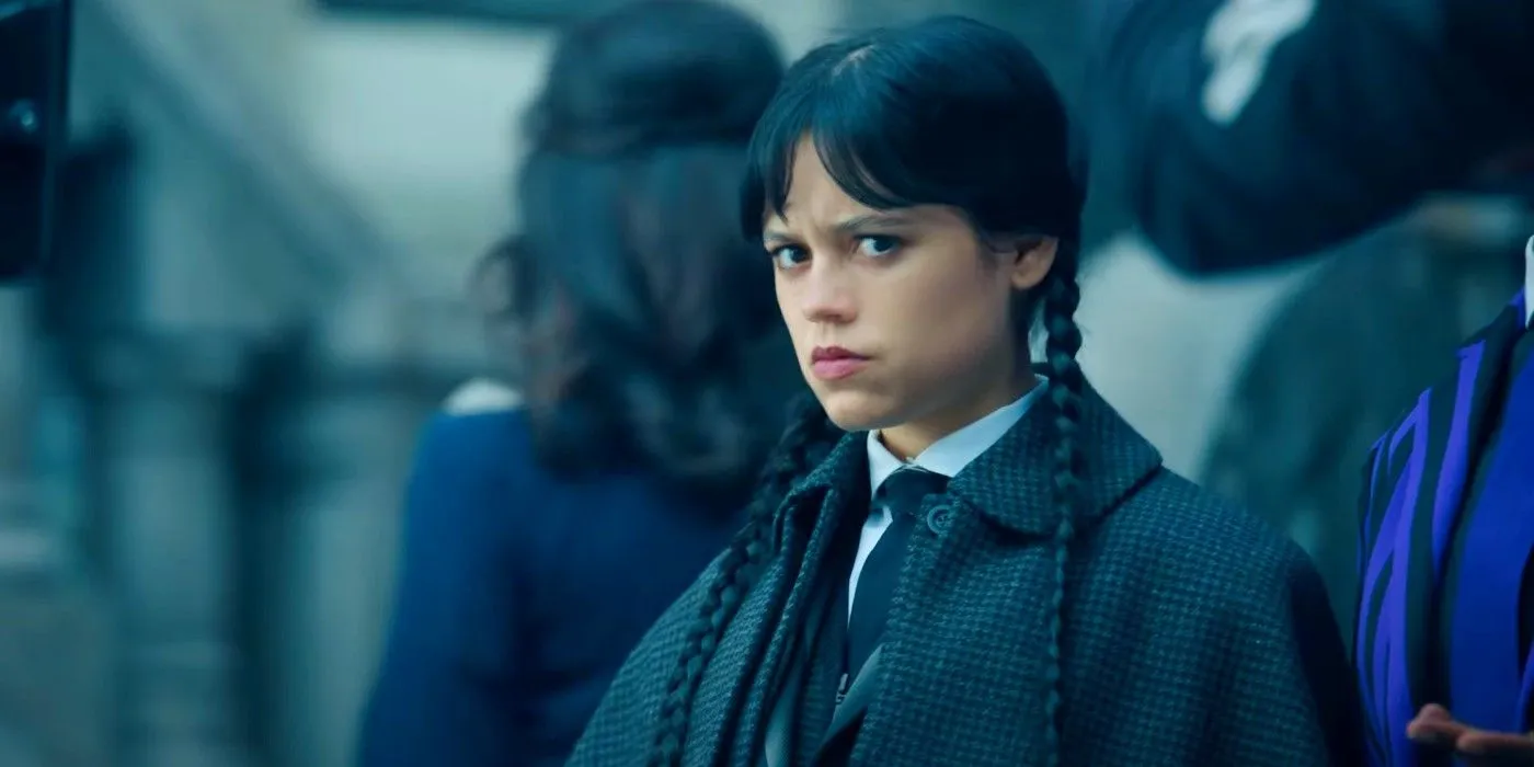 Jenna Ortega dans le rôle de mercredi