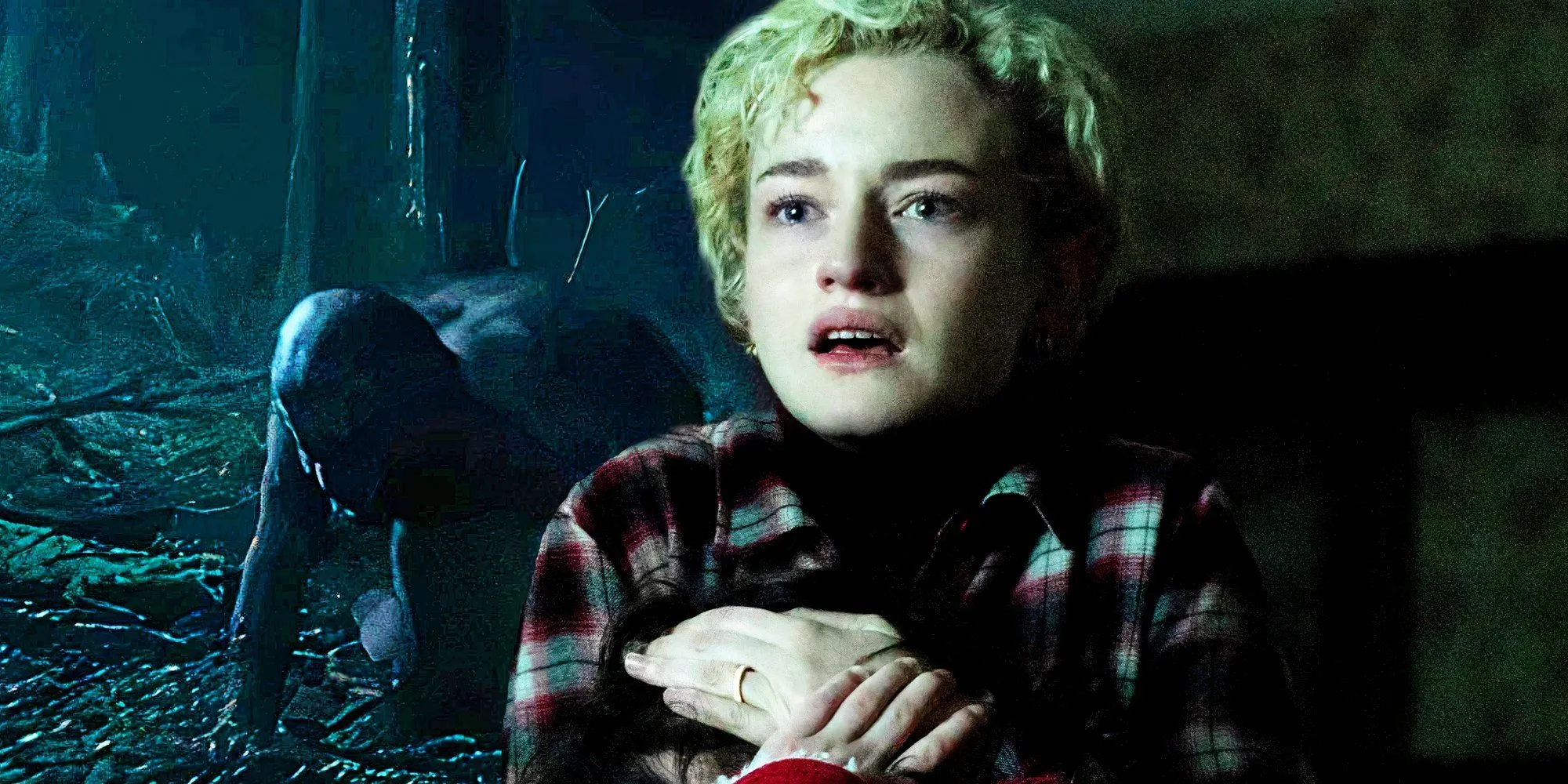 Julia Garner przykrywa córkę podczas transformacji