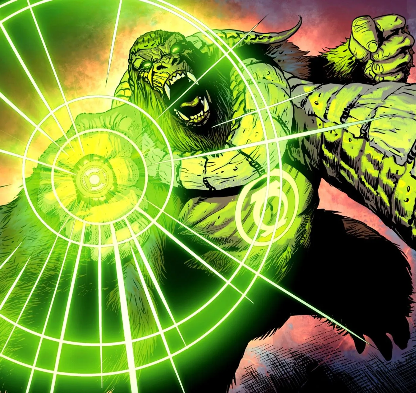 king kong becomes a green lantern