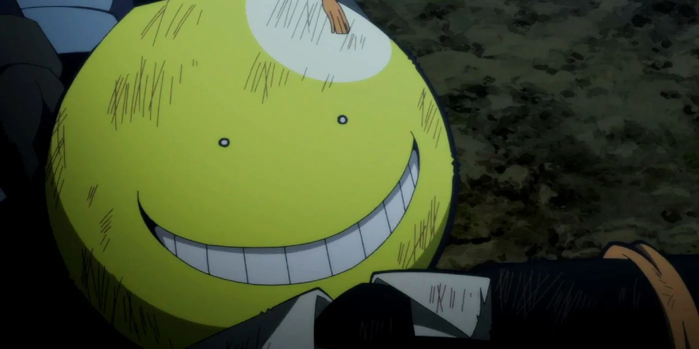 Koro Sensei in seinen letzten Augenblicken in Assassination Classroom