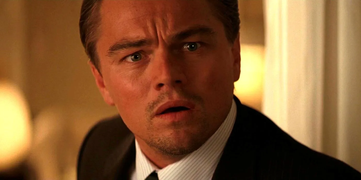 Leonardo DiCaprio as Dominic Cobb in Inception