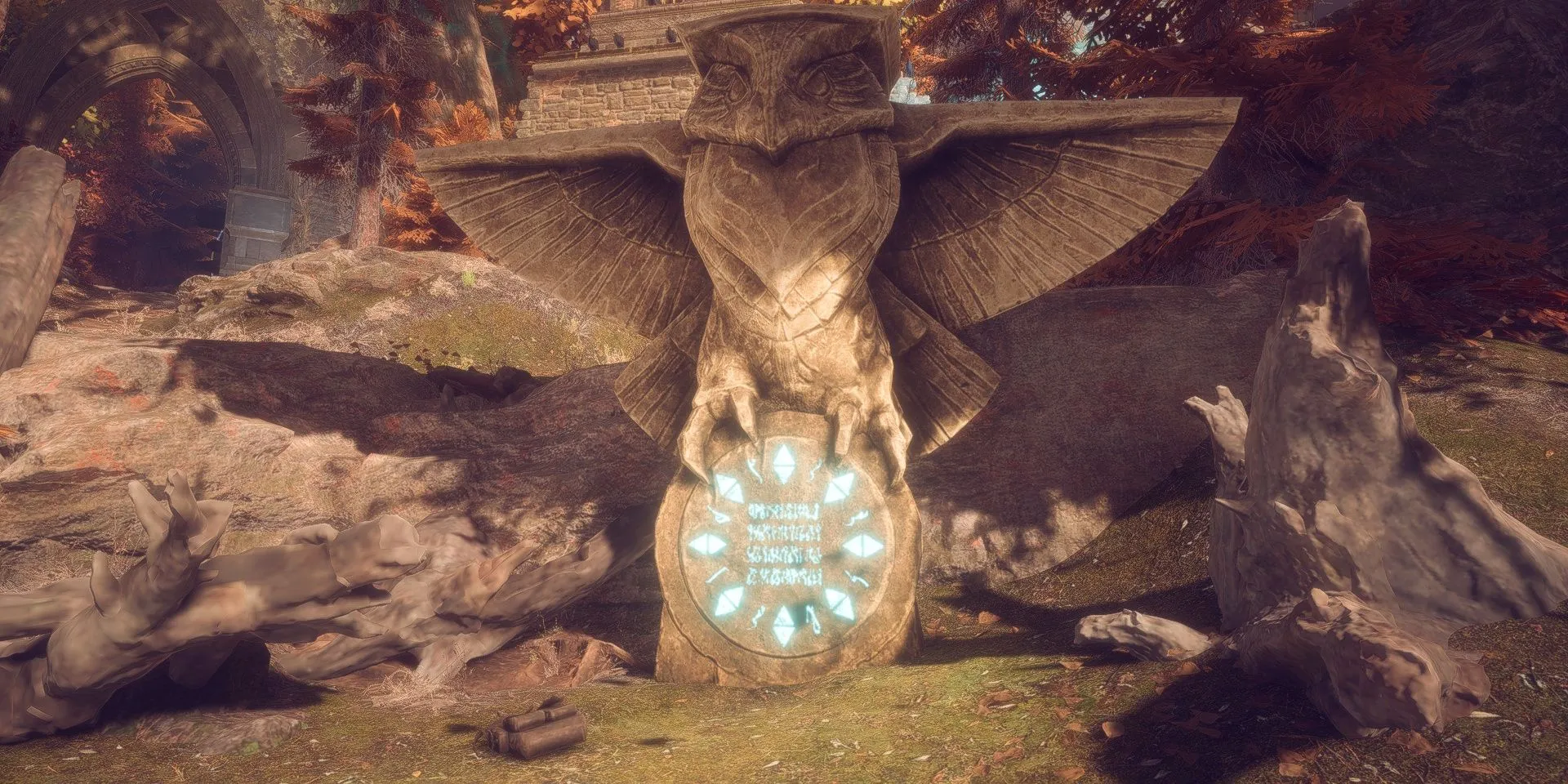 Owl statue in Arlathan