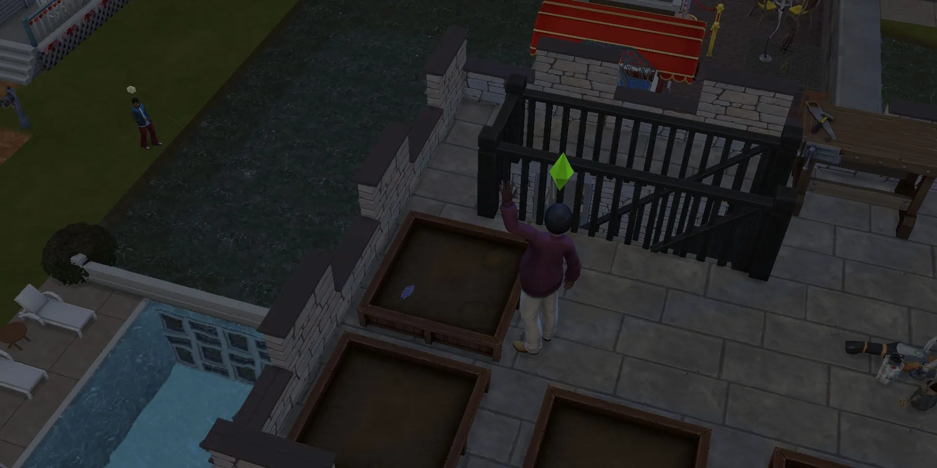 Las jardineras están demasiado cerca para usarlas en Los Sims 4