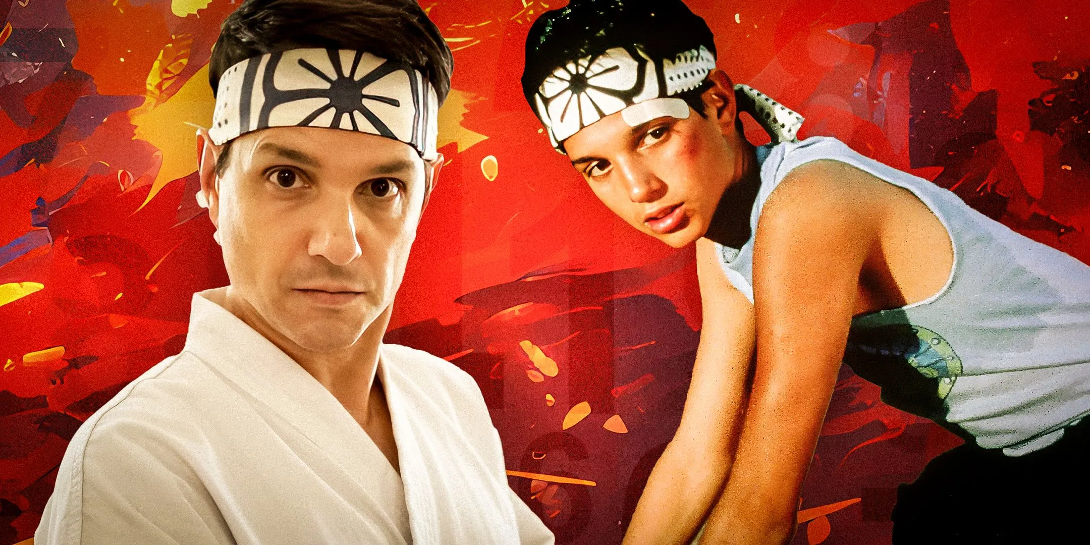 Imagen personalizada de Ralph Macchio como Daniel LaRusso en Cobra Kai y Karate Kid