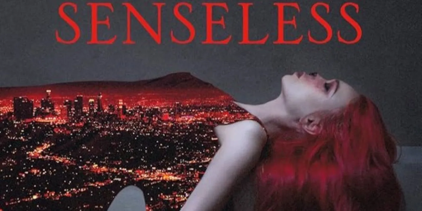 Senseless cover featuring a woman with striking features