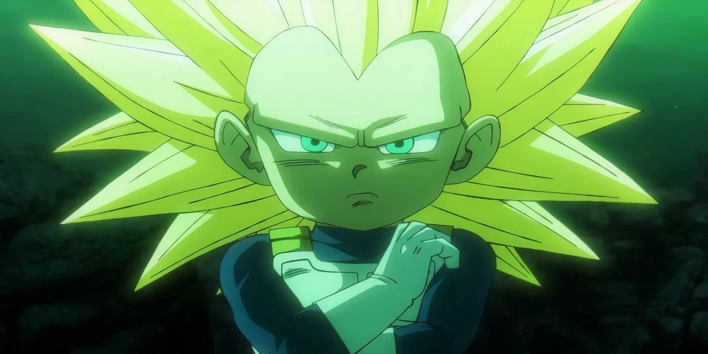 Vegeta w Super Saiyan 3 marszczy brwi