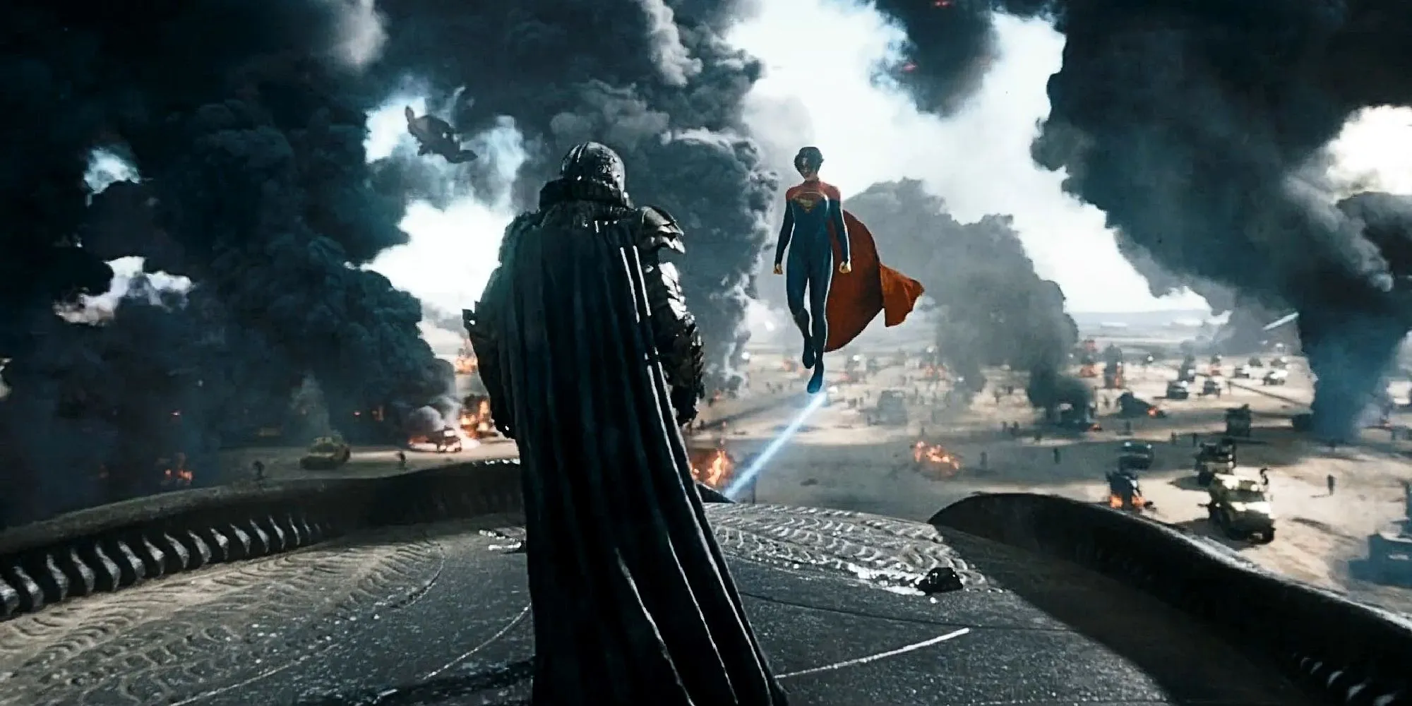 Supergirl facing General Zod