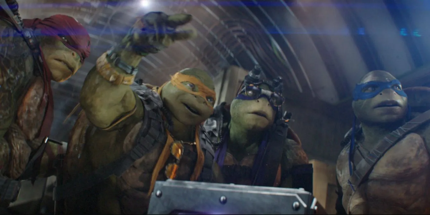 Teenage Mutant Ninja Turtles: Out of the Shadows의 미켈란젤로, 라파엘, 레오나르도, 도나텔로