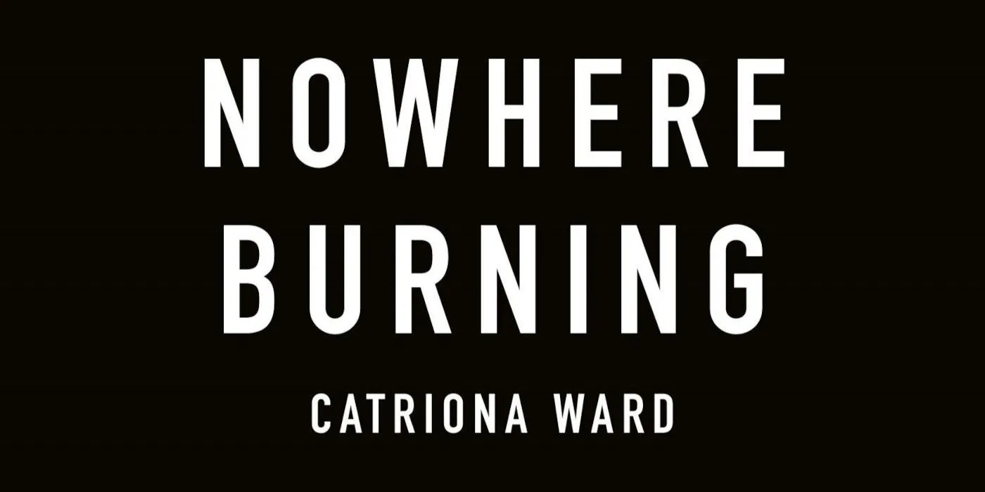 Nowhere Burning temporary cover with a simple design