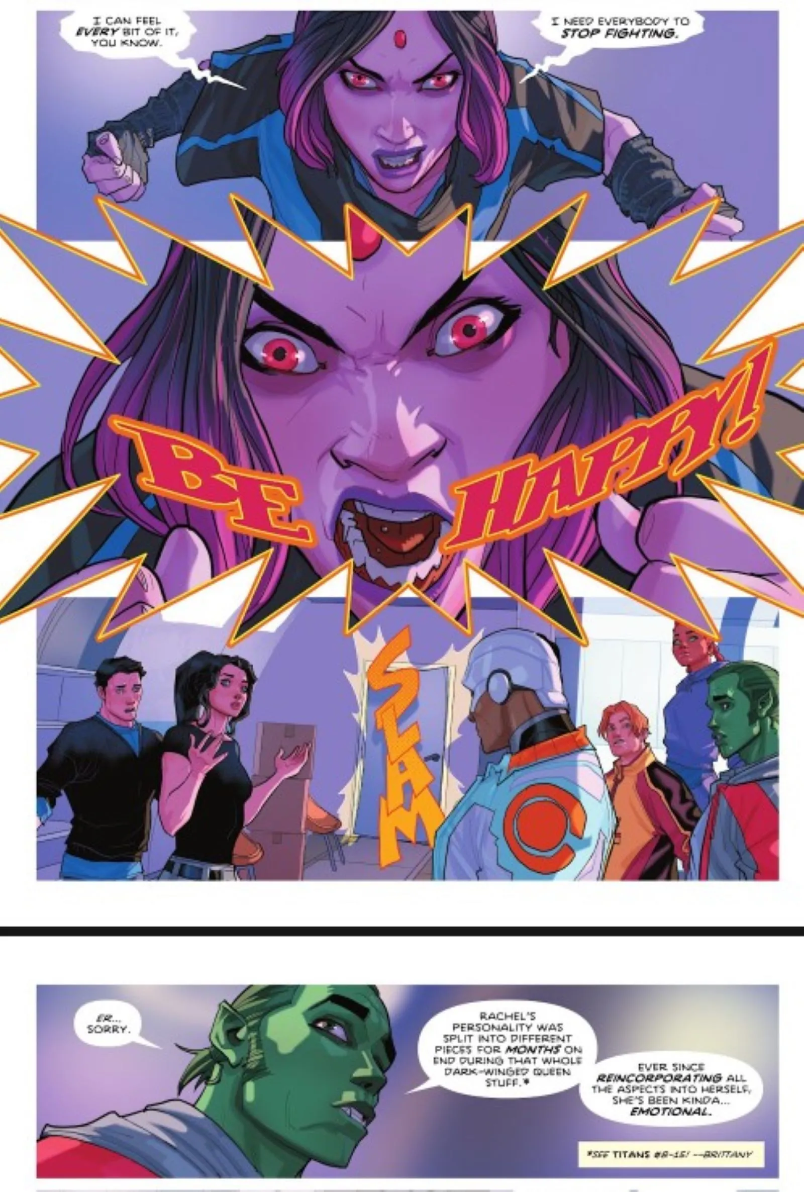 Titans #18 Rabe Beast Boy dunkle geflügelte Königin