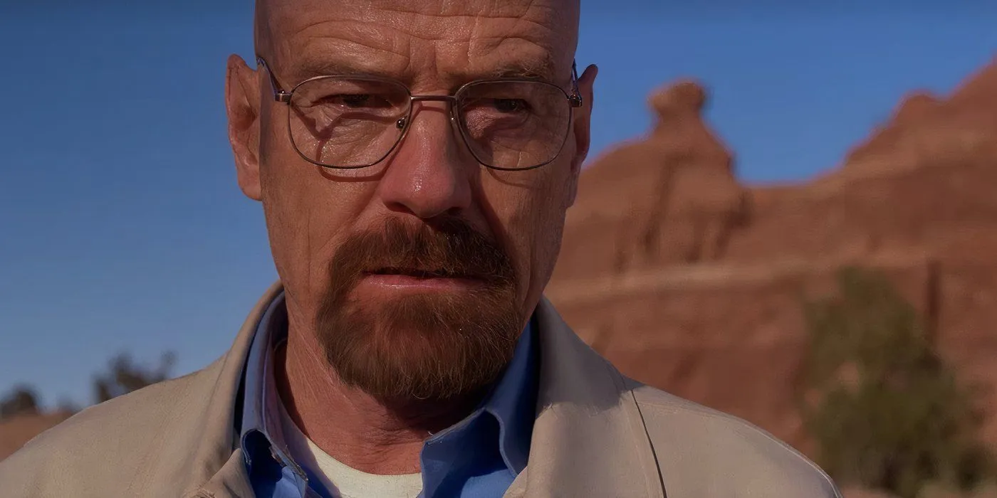 Walter White luciendo enojado