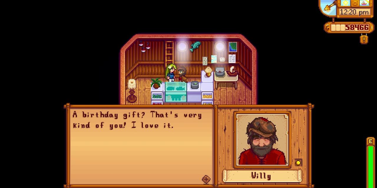 Willy riceve un regalo di compleanno