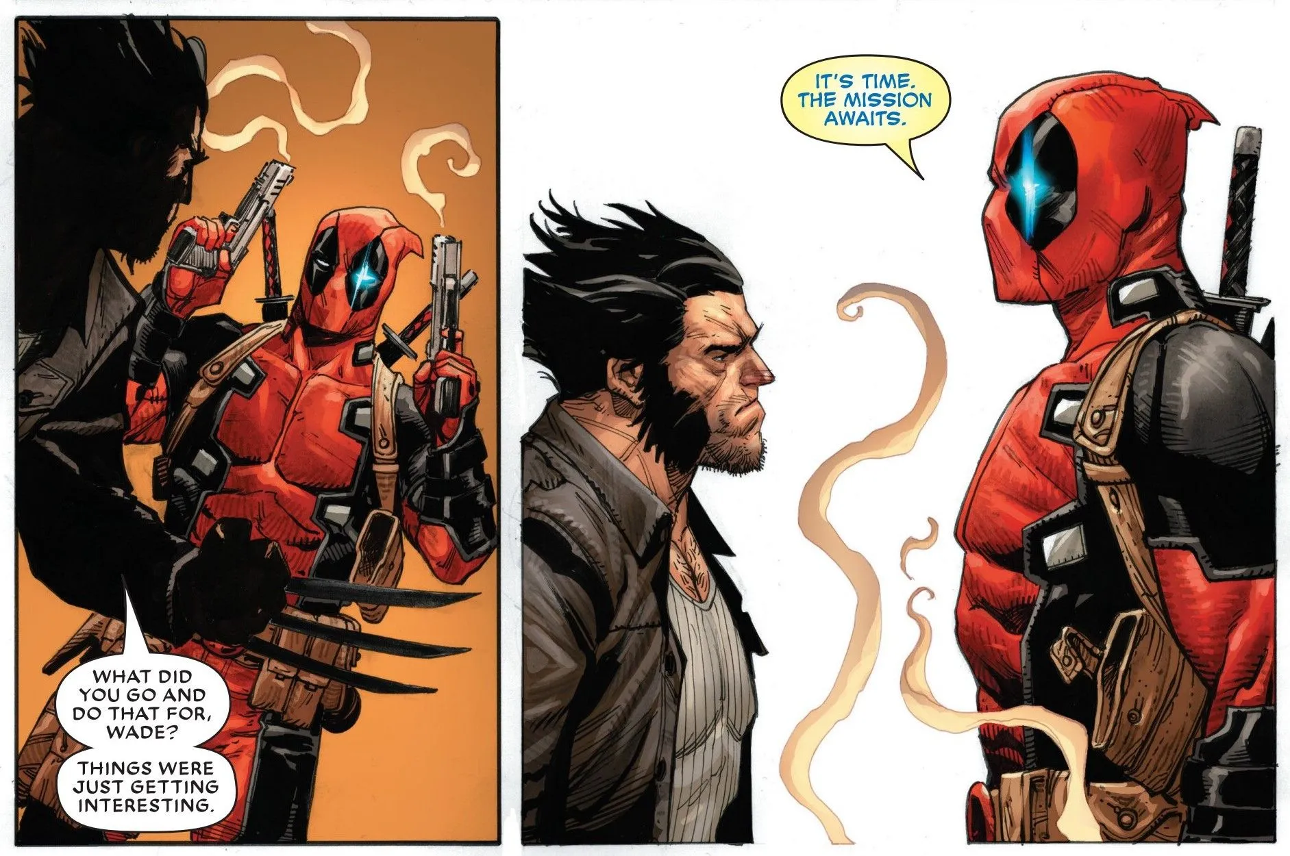 Deadpool tells Wolverine